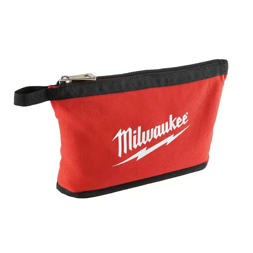 12 In. Red Zipper Tool Bag (4-Piece)
