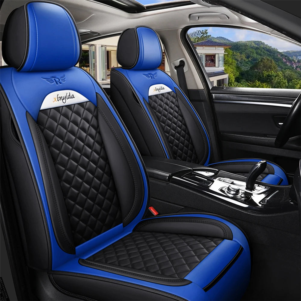 Leather Car Seat Cover for Mitsubishi Lancer L200 Carisma Eclipse Cross Pajero 4 Sport ASX Outlander 3 XL Space Star Accessories