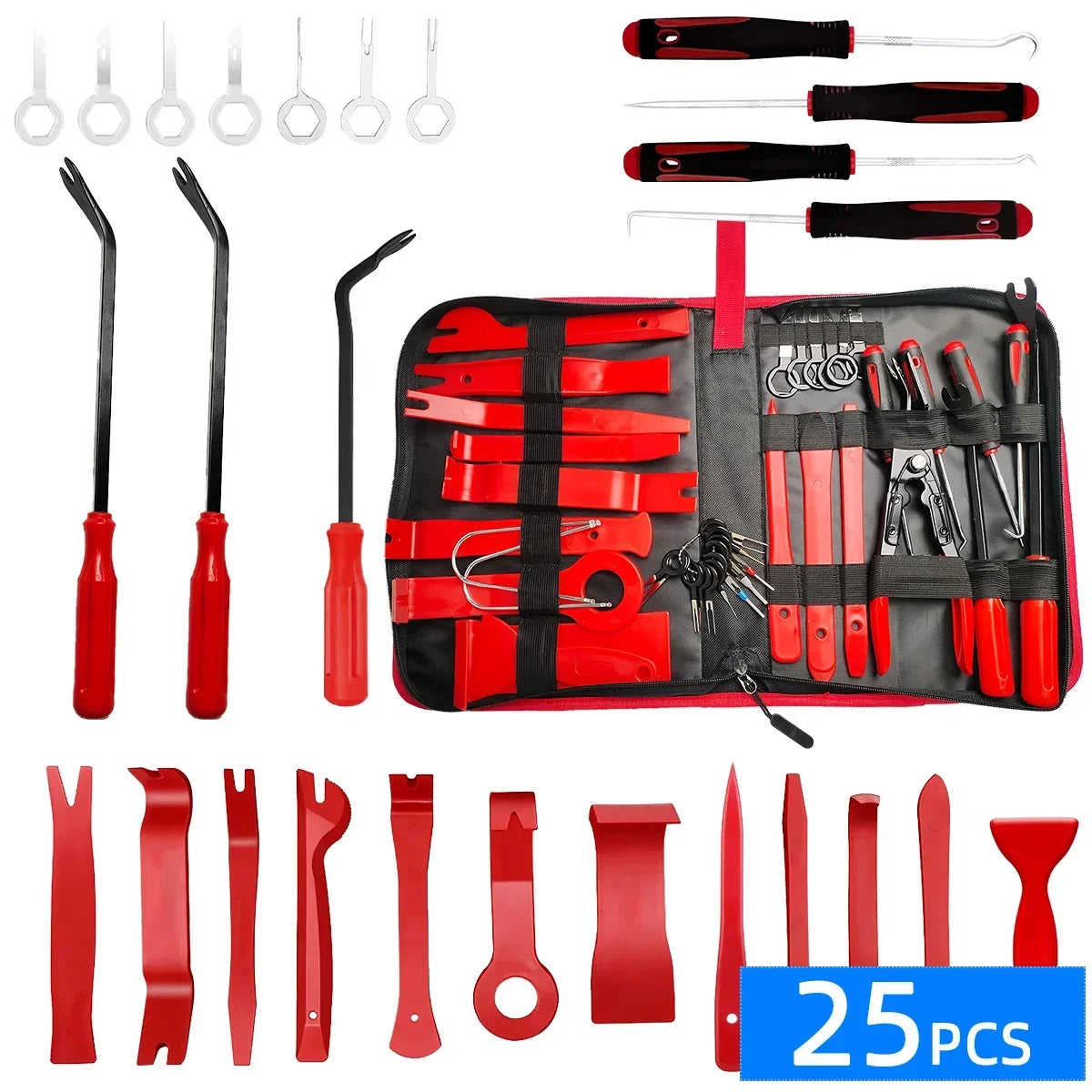 Car Tools Car Interior Disassembly Kit Panel Trim Removal Tool Car Plastic Dismantlers Hand Complete Case Tool