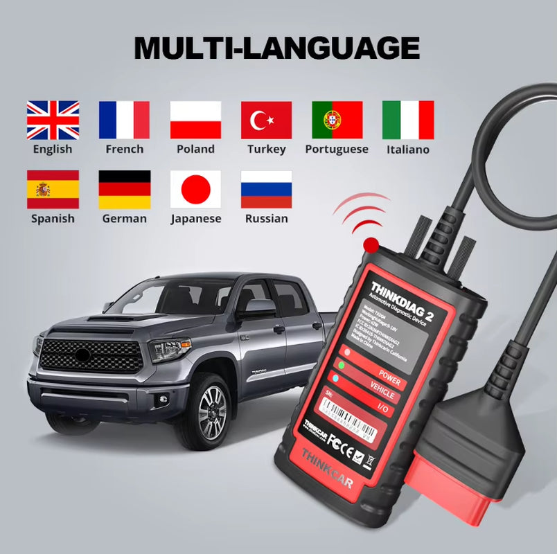 New Version THINKDIAG 2 ALL Software 1 Year Free Easydiag ECU Auto OBD Car Obd2 Automotive Scanner Diagnostic Tool