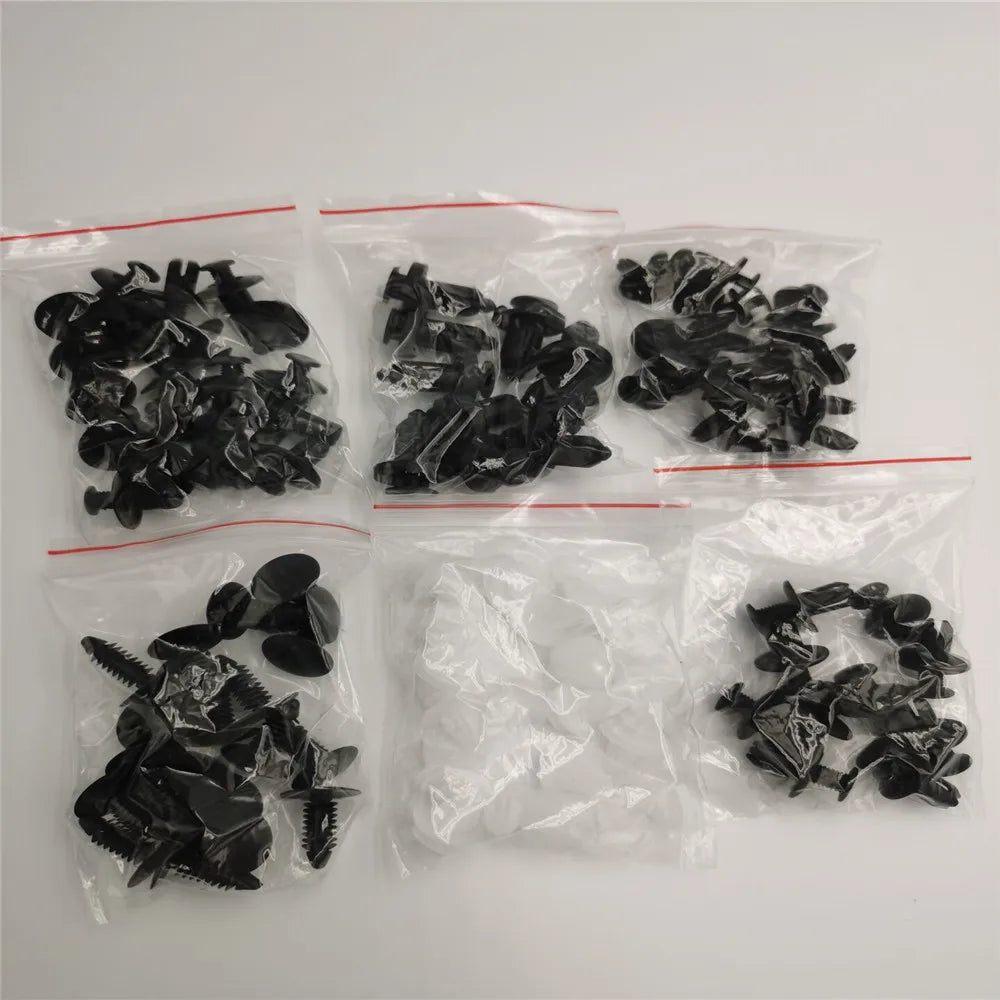 100Pcs Auto Fastener Clip Mixed Retainer Fastener Kit for Mitsubishi Asx Lancer 10 9 Outlander EX Pajero Sport Eclipse Carisma