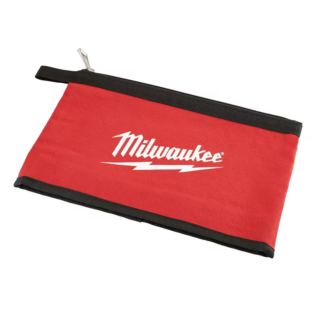 12 In. Red Zipper Tool Bag (4-Piece)