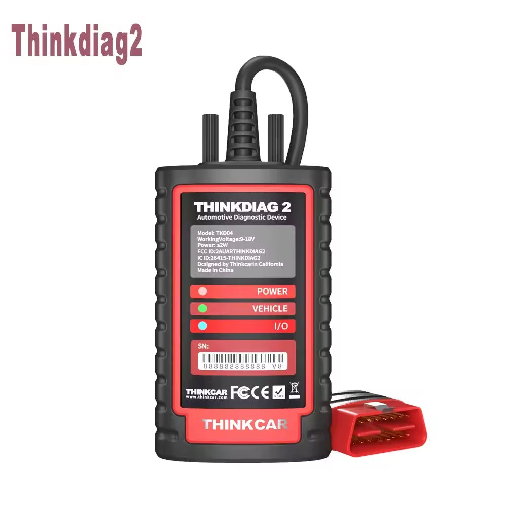 New Version THINKDIAG 2 ALL Software 1 Year Free Easydiag ECU Auto OBD Car Obd2 Automotive Scanner Diagnostic Tool