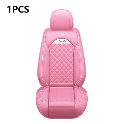 Leather Car Seat Cover for Mitsubishi Lancer L200 Carisma Eclipse Cross Pajero 4 Sport ASX Outlander 3 XL Space Star Accessories