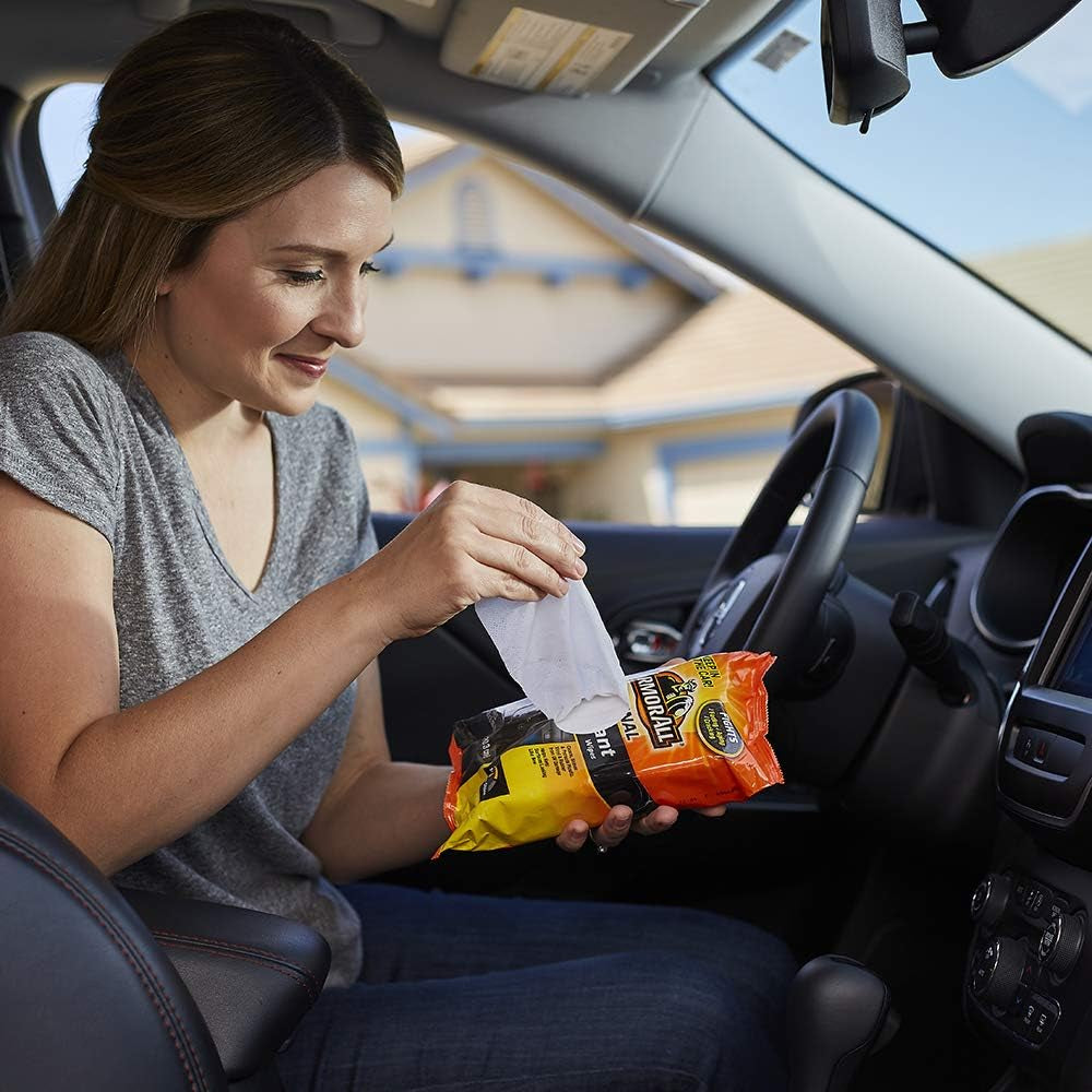 Car Protectant Wipes By, Interior Car Wipes with UV Protection against Cracking and Fading, 60 Count