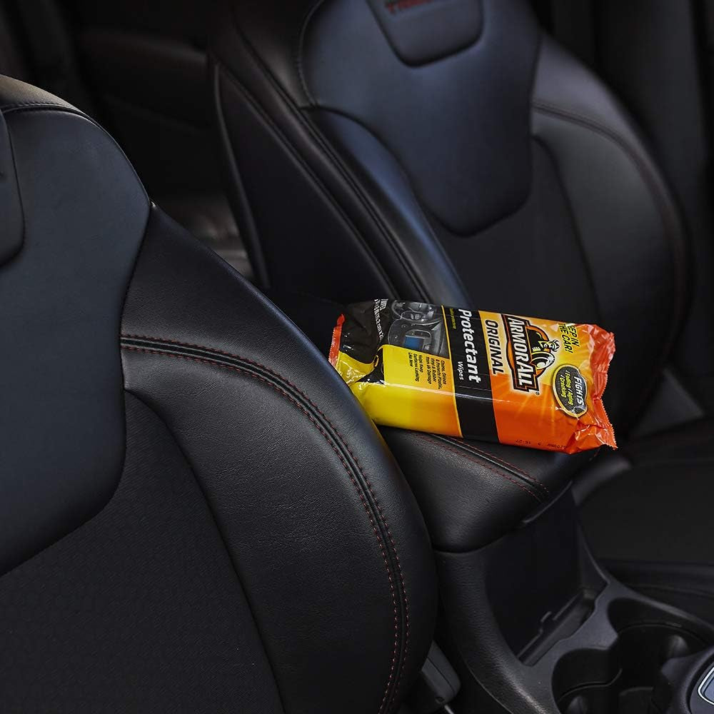 Car Protectant Wipes By, Interior Car Wipes with UV Protection against Cracking and Fading, 60 Count