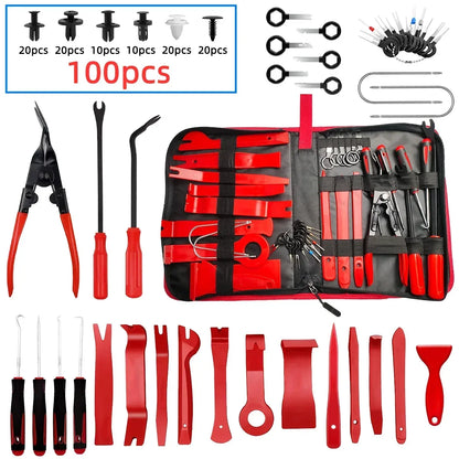 Car Tools Car Interior Disassembly Kit Panel Trim Removal Tool Car Plastic Dismantlers Hand Complete Case Tool