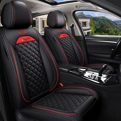 Leather Car Seat Cover for Mitsubishi Lancer L200 Carisma Eclipse Cross Pajero 4 Sport ASX Outlander 3 XL Space Star Accessories