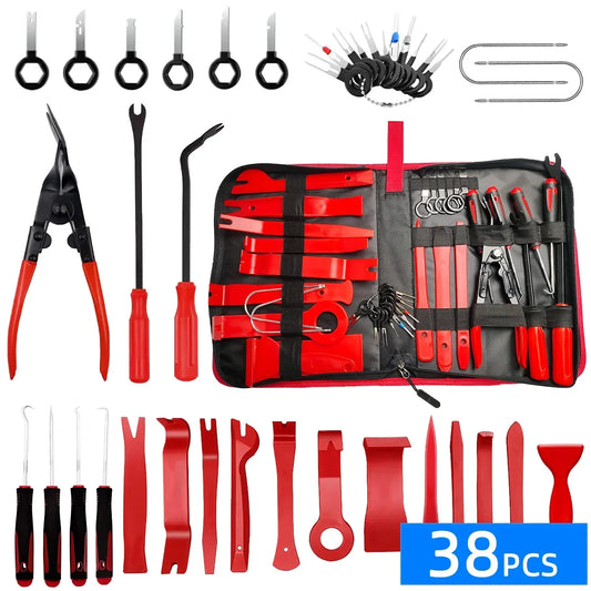 Car Tools Car Interior Disassembly Kit Panel Trim Removal Tool Car Plastic Dismantlers Hand Complete Case Tool