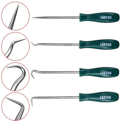 4Pcs Oil Seal Screwdrivers Set Car Auto Vehicle Pick Hooks for Garages General-Plumbers Mechanics Car Tools 135Mm Accessories