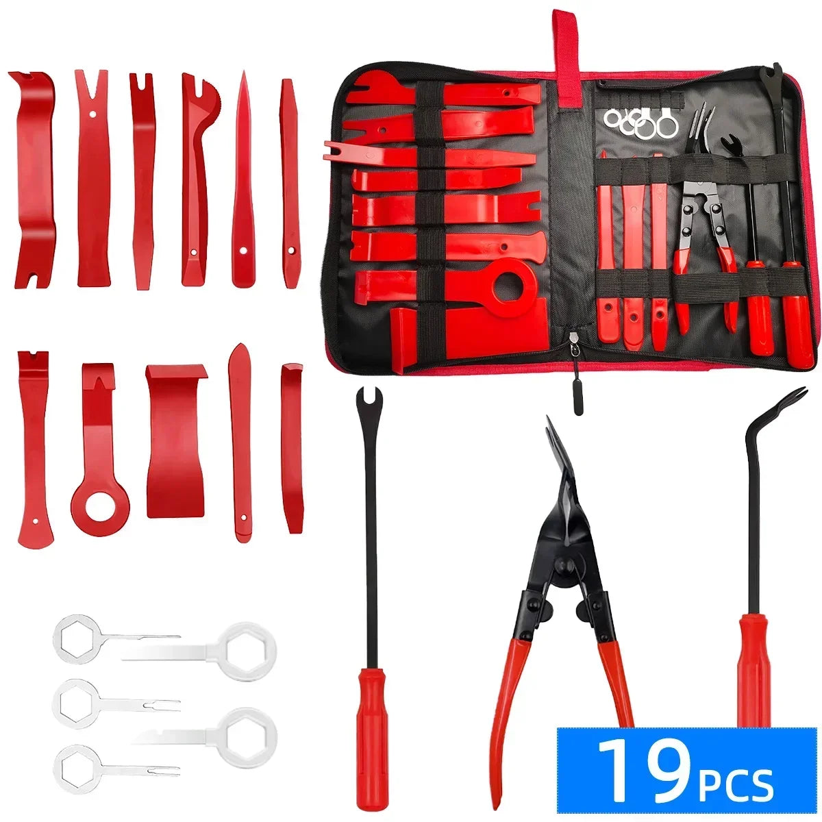 Car Tools Car Interior Disassembly Kit Panel Trim Removal Tool Car Plastic Dismantlers Hand Complete Case Tool