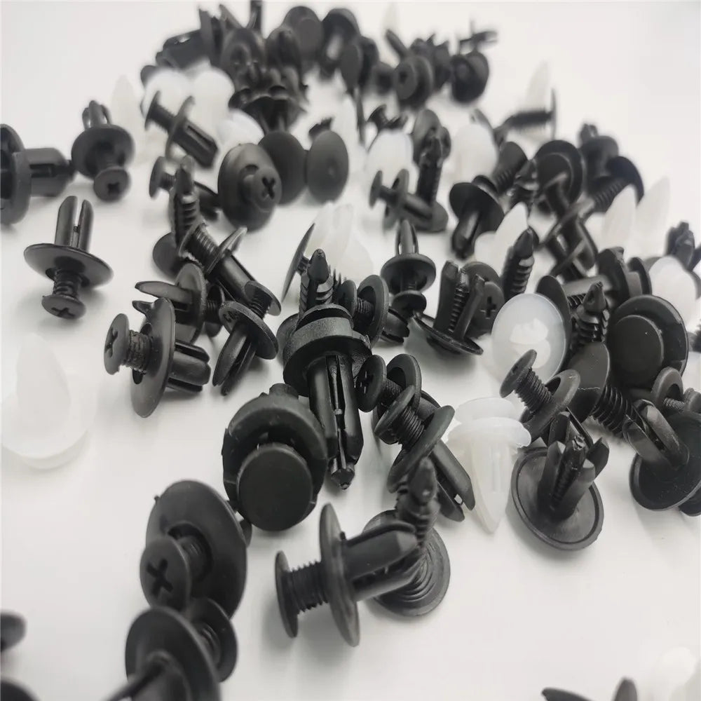 100Pcs Auto Fastener Clip Mixed Retainer Fastener Kit for Mitsubishi Asx Lancer 10 9 Outlander EX Pajero Sport Eclipse Carisma